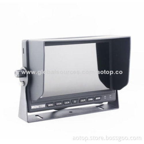 Top Selling 7-inch Car Digital LCD Rear-view Monitor with High-definition, OSD Menu, Sunshade Design